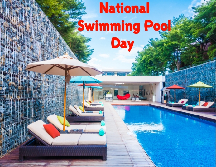 National swimming pool day concept Template | PosterMyWall