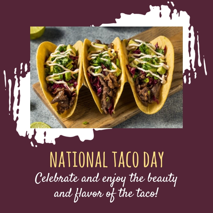 National Taco Day Instagram Instagram-Beitrag template