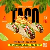 National Taco Day Video Square template