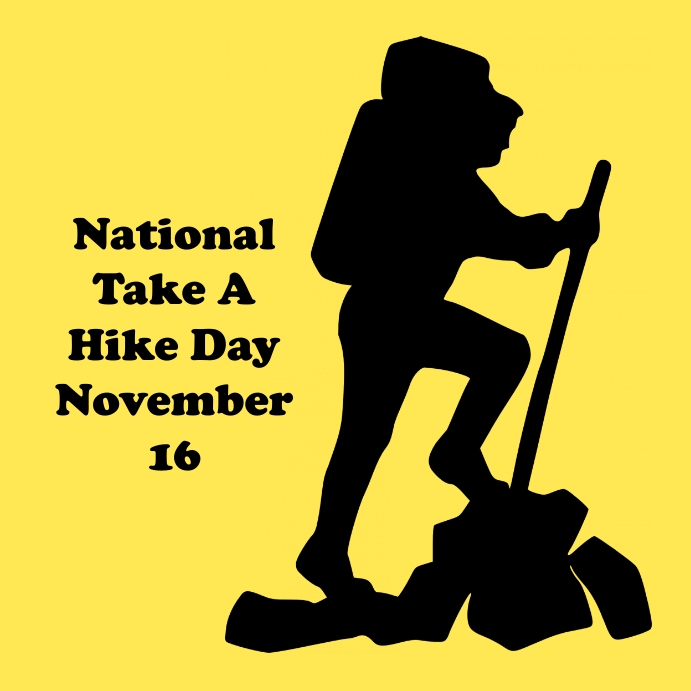 National Take a Hike Day Instagram Plasing template