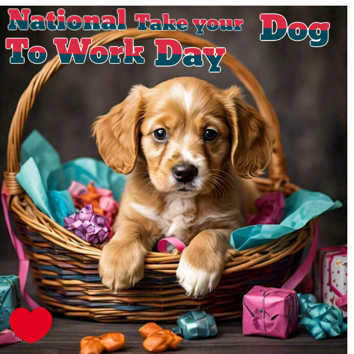 National take your dog to work day Template | PosterMyWall
