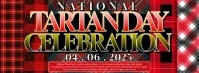 National Tartan Celebration Day Landscape Facebook Cover Photo template