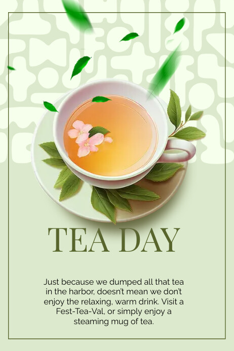 National Tea Day Poster Template | PosterMyWall
