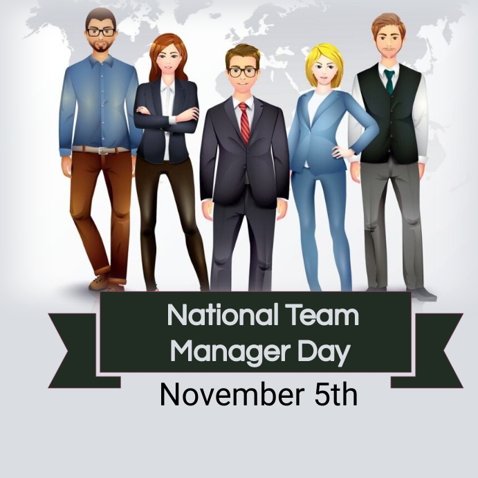 Manager Day national team manager day Template | PosterMyWall