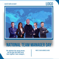 national team manager day Template | PosterMyWall