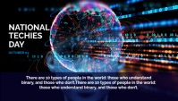 National techies day Encabezado de blog template