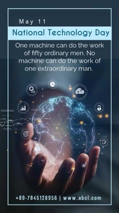 National Technology Day Template (2) | PosterMyWall