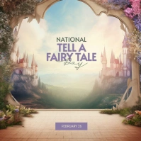National Tell A Fairytale Day template Instagram Post