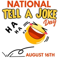 National Tell a Joke Day Social Media Ad Square (1:1) template
