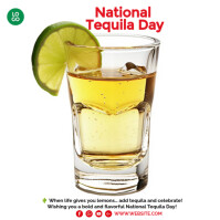 National Tequila Day Instagram 帖子 template