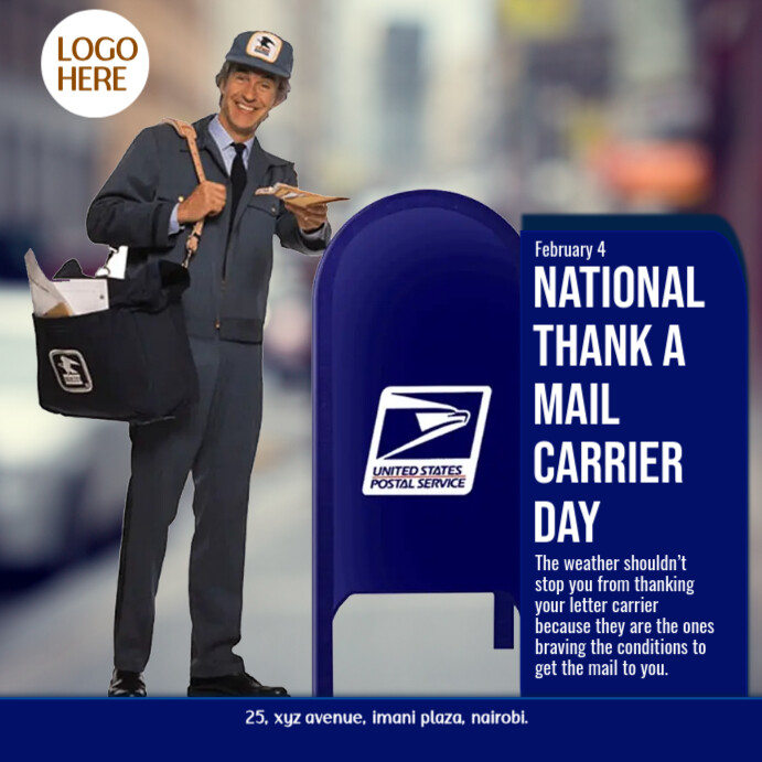 Copy Of National Thank A Mail Carrier Day PosterMyWall copy-of-national-thank-a-mail-carrier-day-postermywall