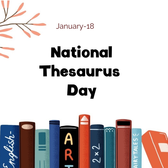 NATIONAL THESAURUS DAY Template PosterMyWall NATIONAL THESAURUS DAY Template PosterMyWall