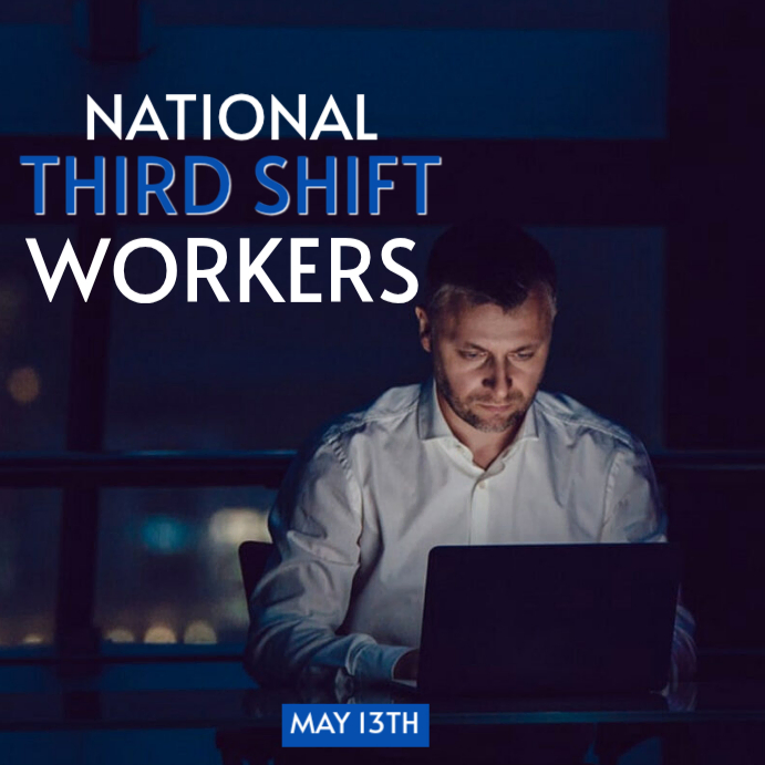 National third shift workers day instagram post Template | PosterMyWall