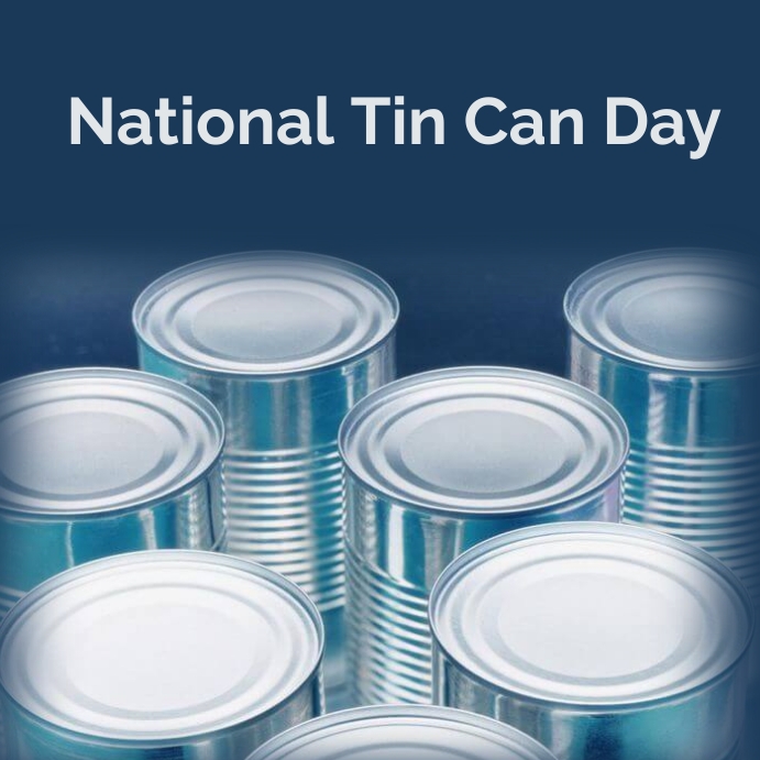 national tin can day Instagram Post template