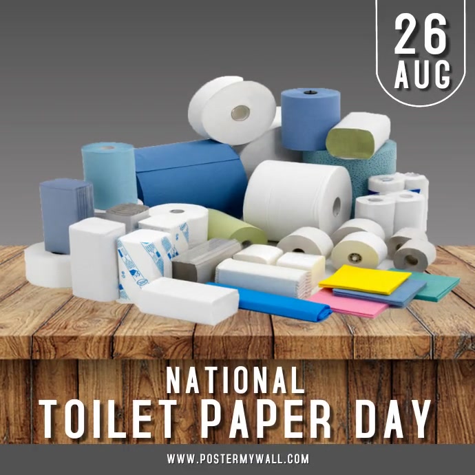 Copy of National Toilet Paper Day PosterMyWall