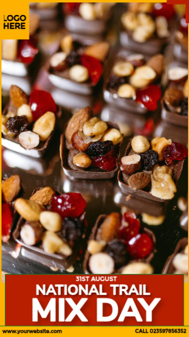 National trail mix day design Template | PosterMyWall