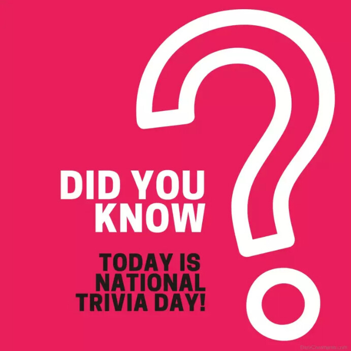 NATIONAL TRIVIA DAY Template | PosterMyWall