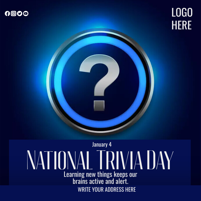 Copy Of National Trivia Day PosterMyWall copy-of-national-trivia-day-postermywall