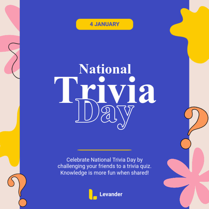 Copy of National Trivia Day Facebook Post | PosterMyWall