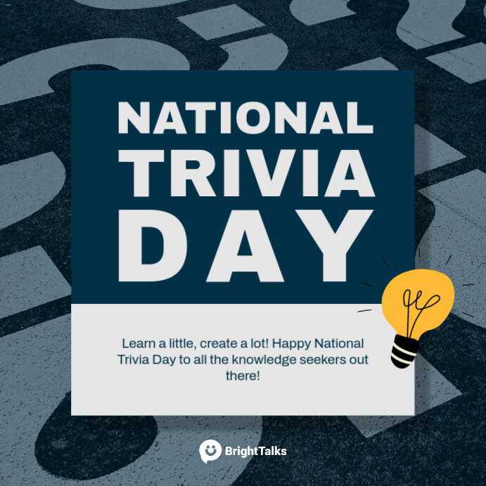 National Trivia Day Social Media Post Template | PosterMyWall