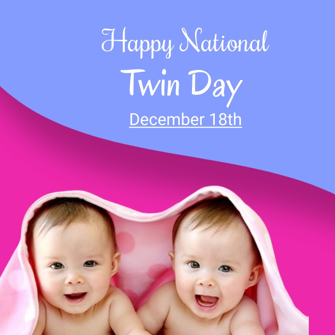 Copy of national twin day PosterMyWall