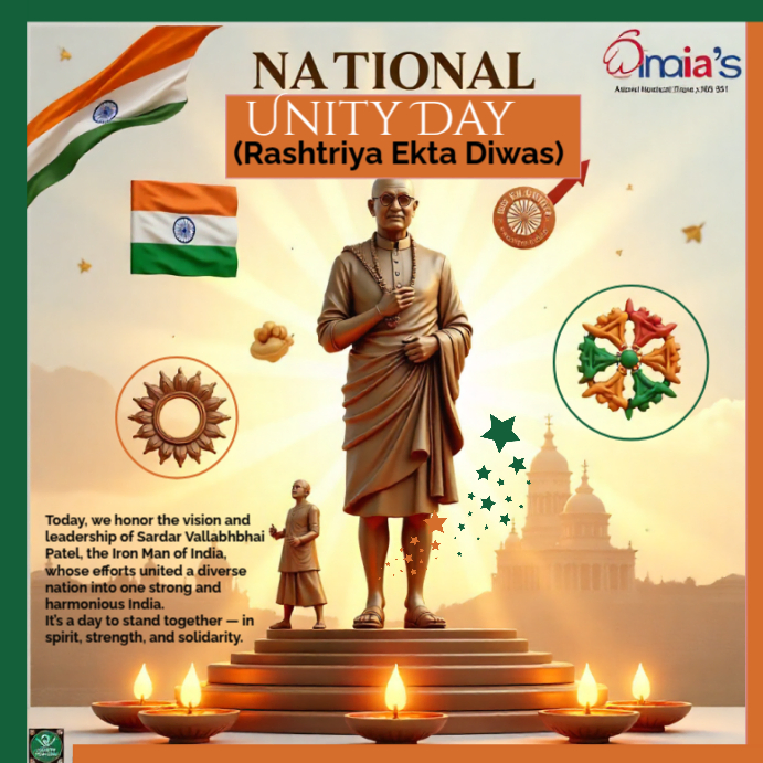 National Unity Day (Rashtriya Ekta Diwas) Instagram Post template