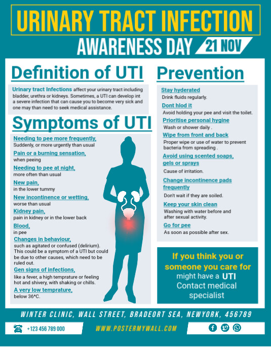 Copy Of National UTI Awareness Day PosterMyWall copy-of-national-uti-awareness-day-postermywall