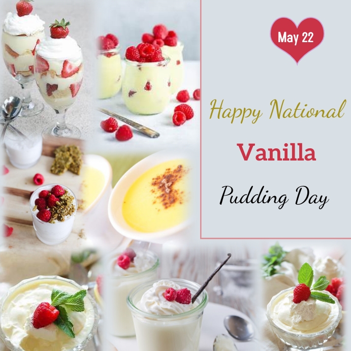 national vanilla day Instagram Post template