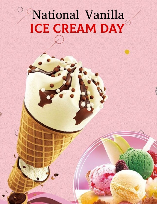 Copy of National vanilla ice cream day PosterMyWall Copy of National vanilla ice cream day PosterMyWall