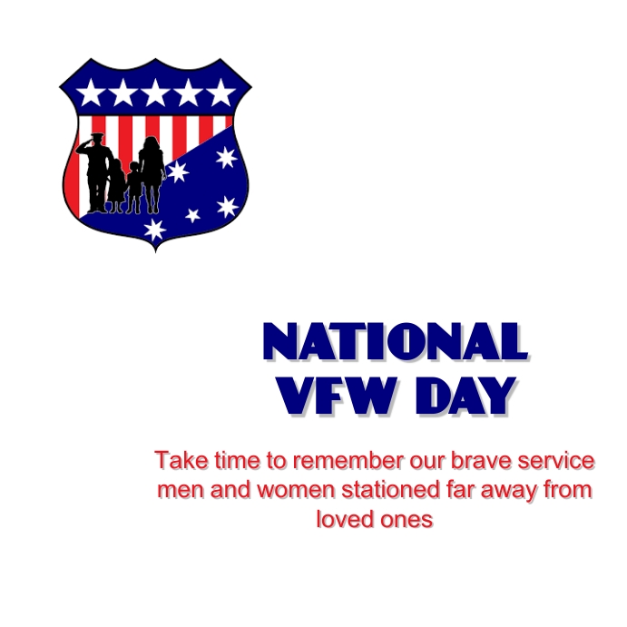 NATIONAL VFW DAY Instagram Post template