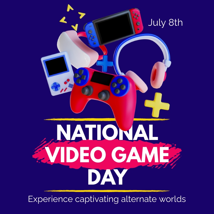 National Video Game Day Template PosterMyWall