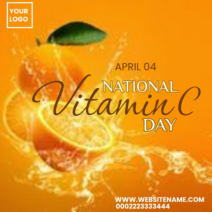 Copy of National vitamin c day PosterMyWall