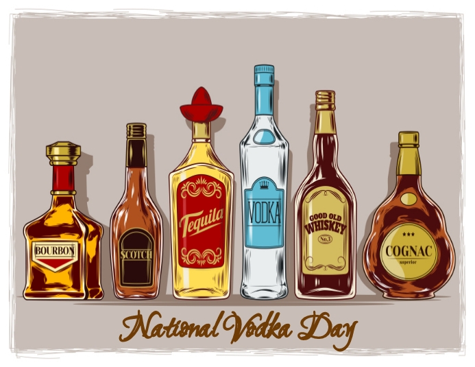 National Vodka Day illustration Template PosterMyWall