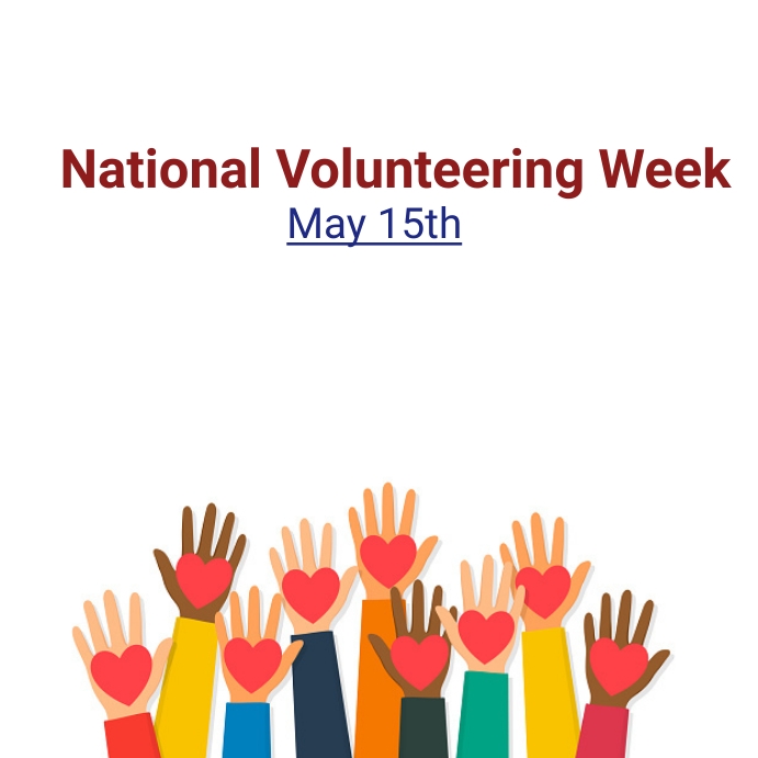 national volunteering week Сообщение Instagram template