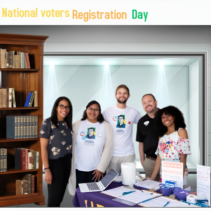 Registration Day National voters registration day Template | PosterMyWall