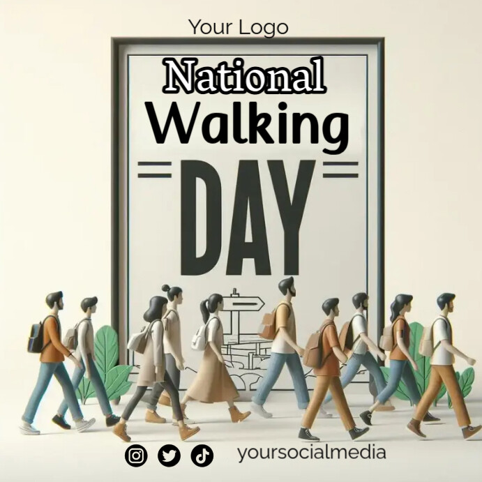 Walk Day Plantilla de National Walking Day Poster | PosterMyWall