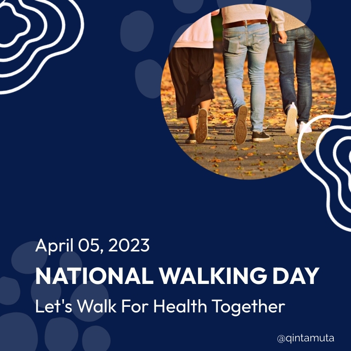 national walking day template PosterMyWall