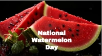 National Watermelon Day YouTube 缩略图 template
