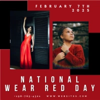 National Wear Red Day Square (1:1) template