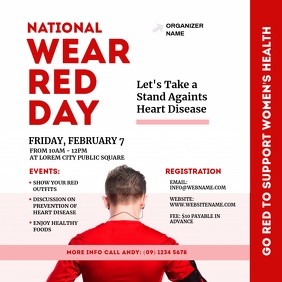 National Wear Red Day Instagram Post Template Postermywall National Wear Red Day 2022 Flyer