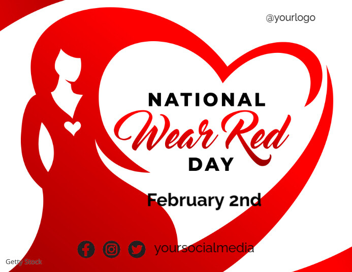 National Wear Red Day Template PosterMyWall