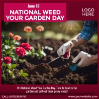 National Weed Your Garden Day template