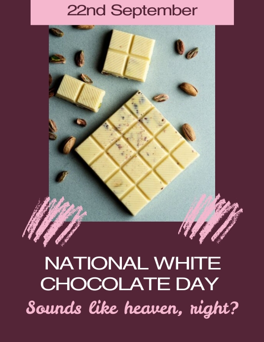 National White Chocolate Day Template PosterMyWall