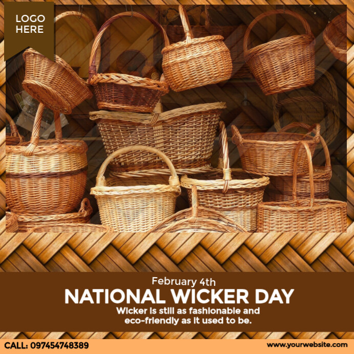 National Wicker Day Template | PosterMyWall