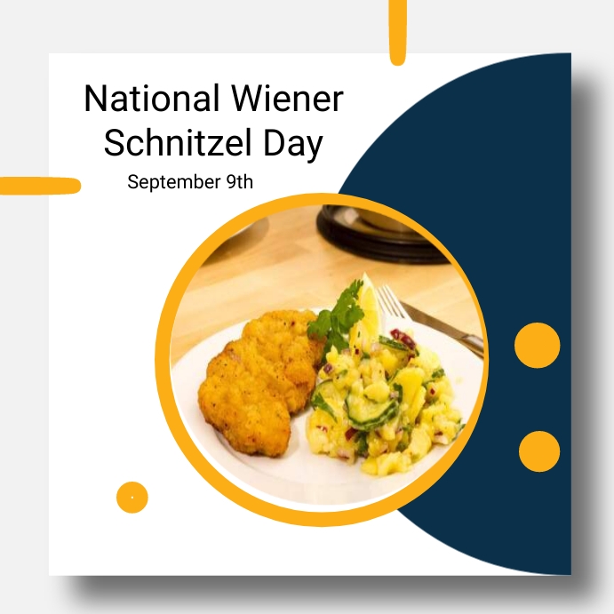 Plantilla de Del Día Nacional Del Wiener Schnitzel | PosterMyWall Plantilla de Del Día Nacional Del Wiener Schnitzel | PosterMyWall