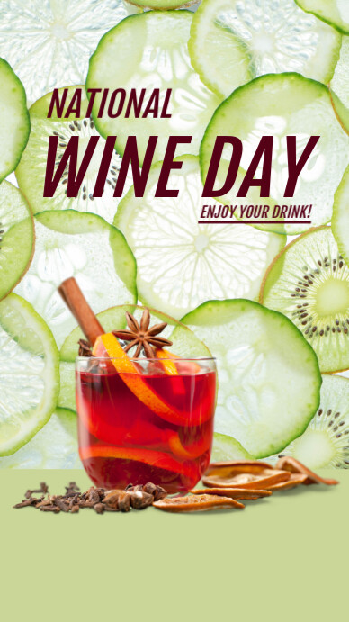 National Wine Day template