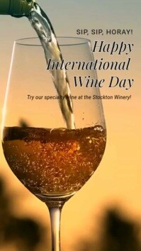 National Wine Day Instagram Reel template