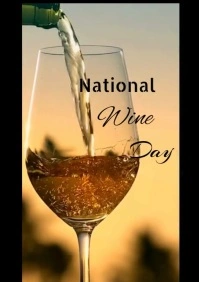 National wine day A4 template