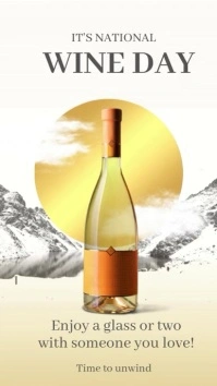 National Wine Day Video Template Цифровой дисплей (9 : 16)