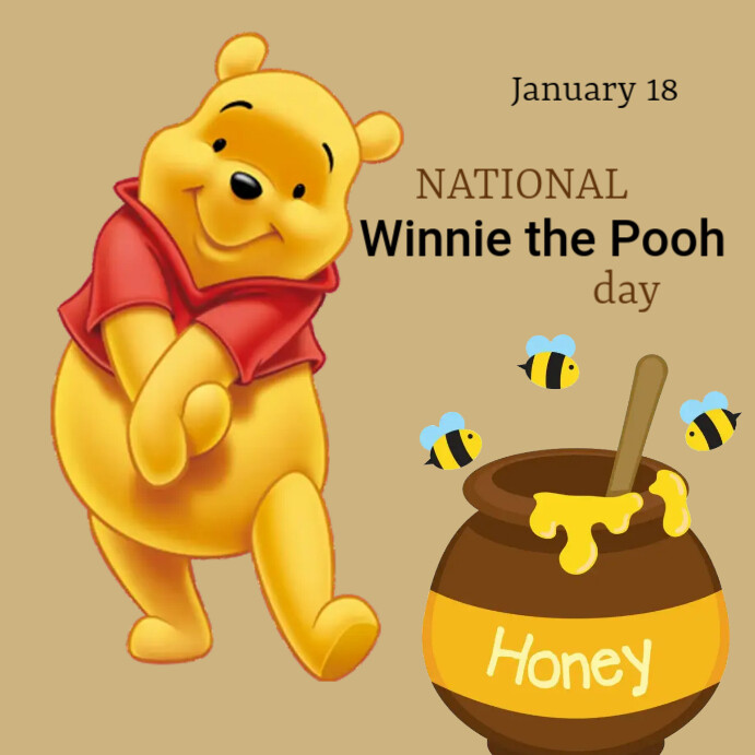 Copy of national winnie the pooh day flyer PosterMyWall